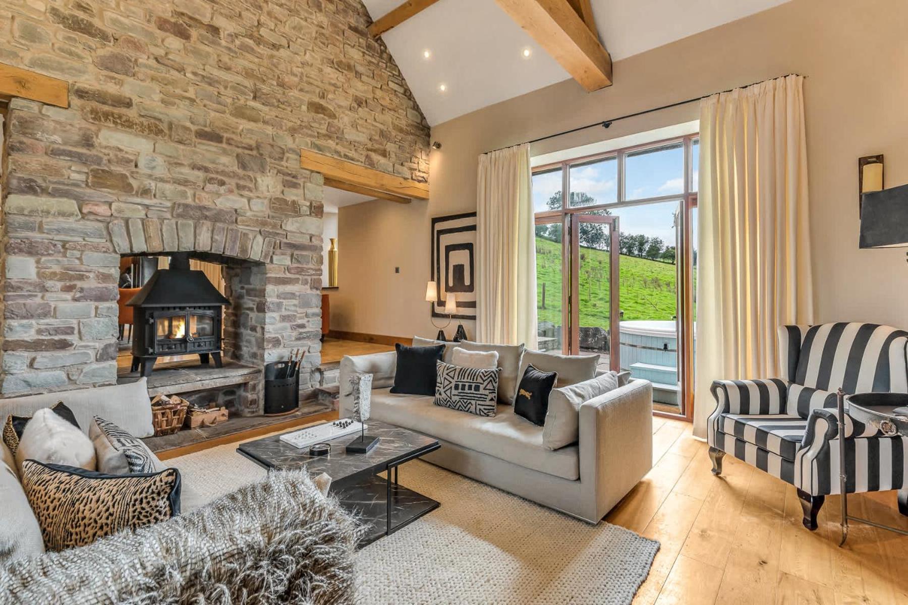 Hilltop View With Hot Tub Brecon Exterior foto